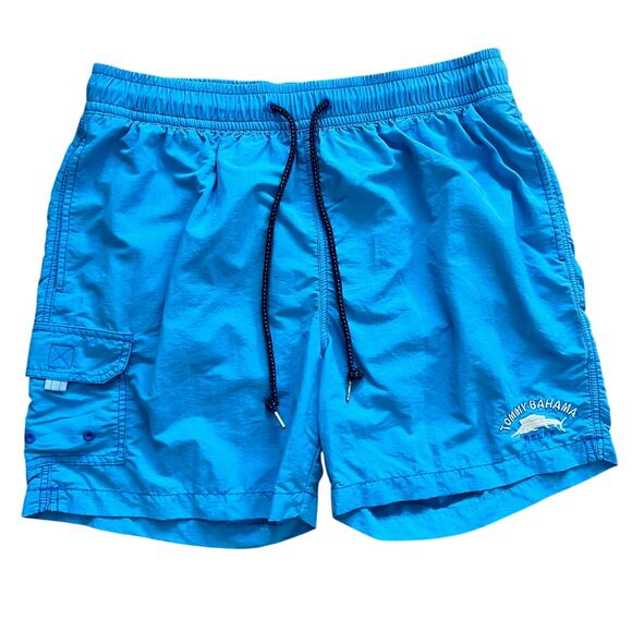 Tommy Bahama Large Men's Swim Shorts Blue Board Beach Trunks Relax Swimsuit - Picture 1 of 5
